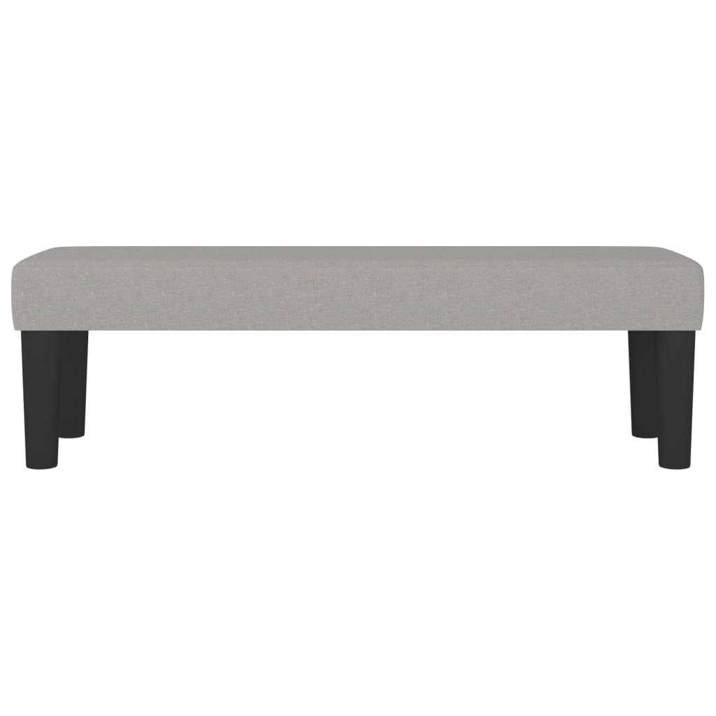 Panca Grigio Chiaro 100x30x30 cm in Tessuto - homemem39