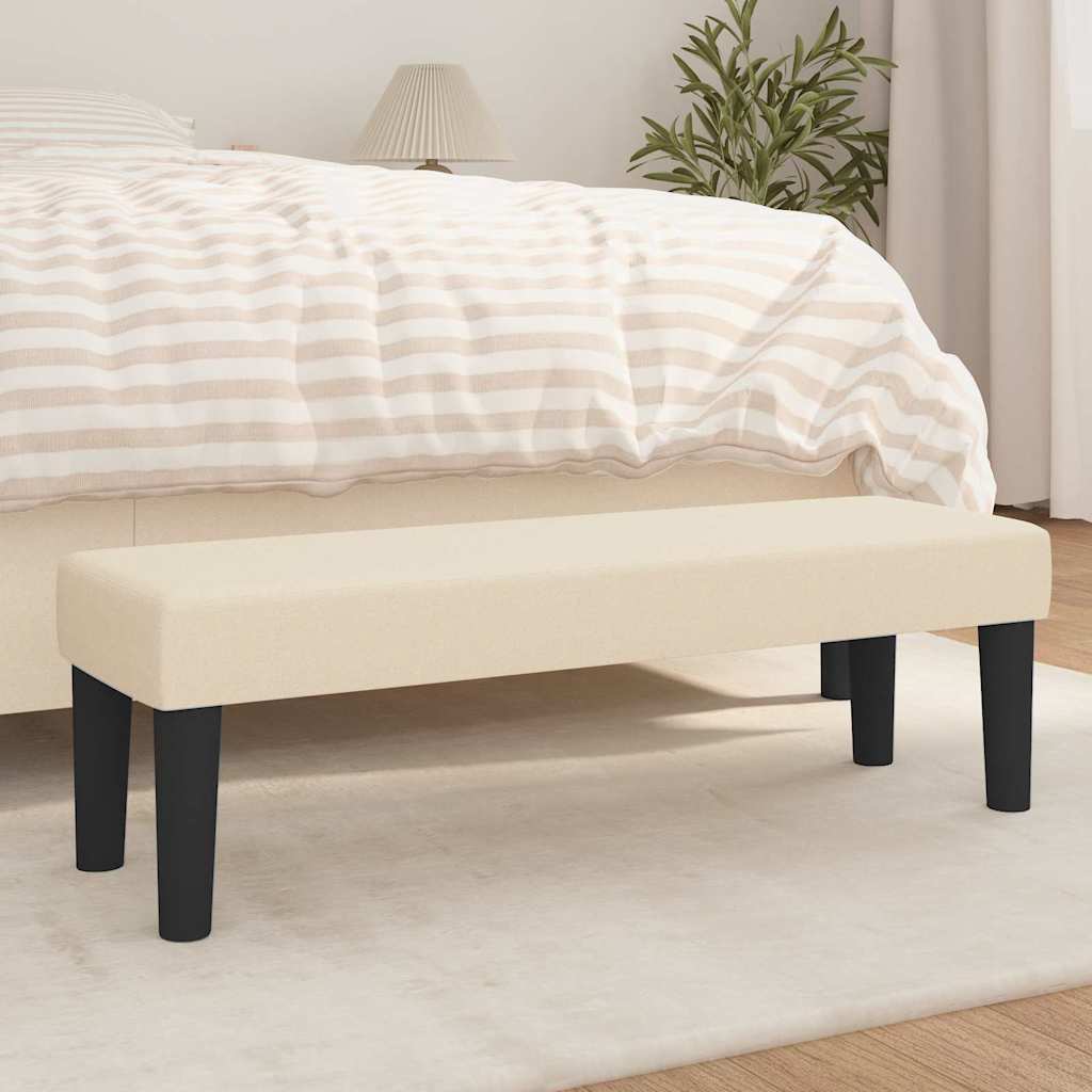 Panca Crema 100x30x30 cm in Tessuto - homemem39