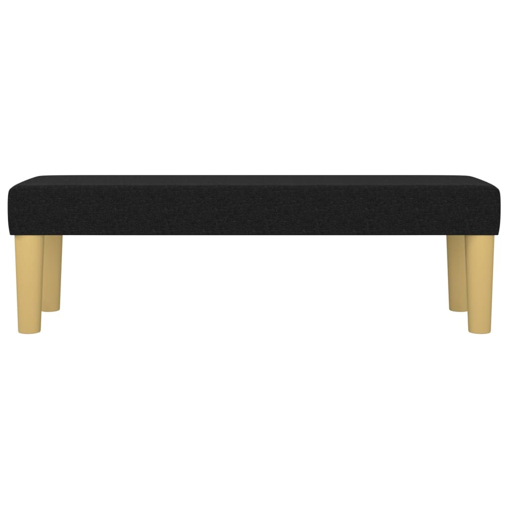 Panca Nera 100x30x30 cm in Tessuto - homemem39