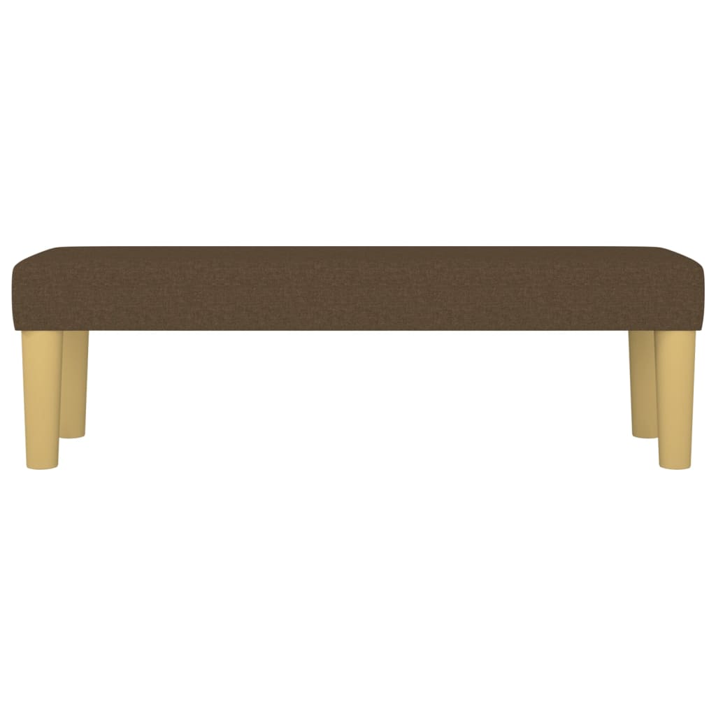Panca Marrone Scuro 100x30x30 cm in Tessuto - homemem39