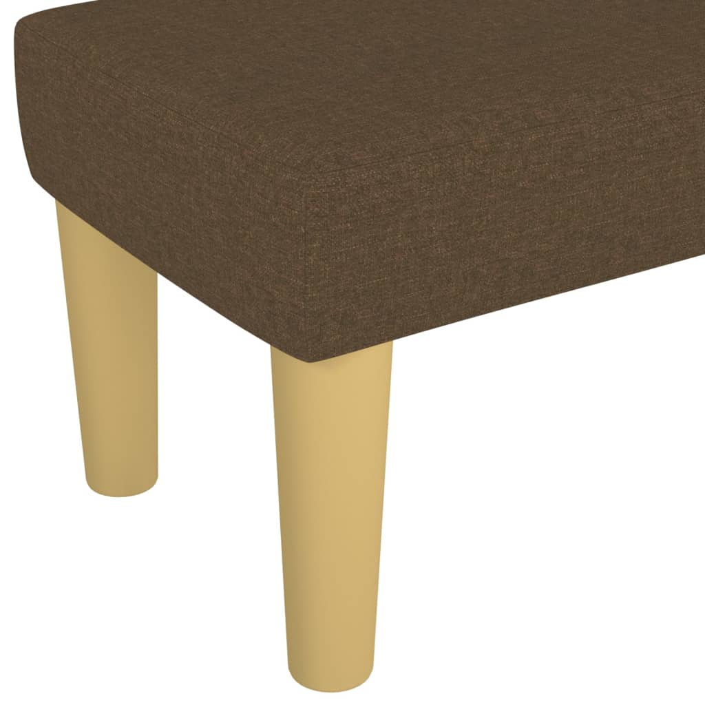 Panca Marrone Scuro 100x30x30 cm in Tessuto - homemem39