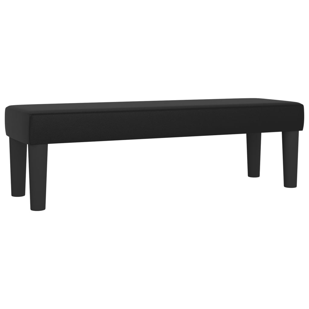 Panca Nera 100x30x30 cm in Similpelle - homemem39