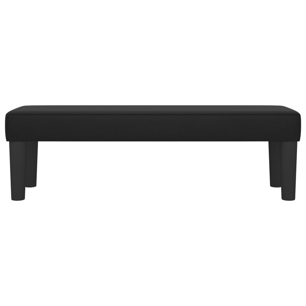Panca Nera 100x30x30 cm in Similpelle - homemem39