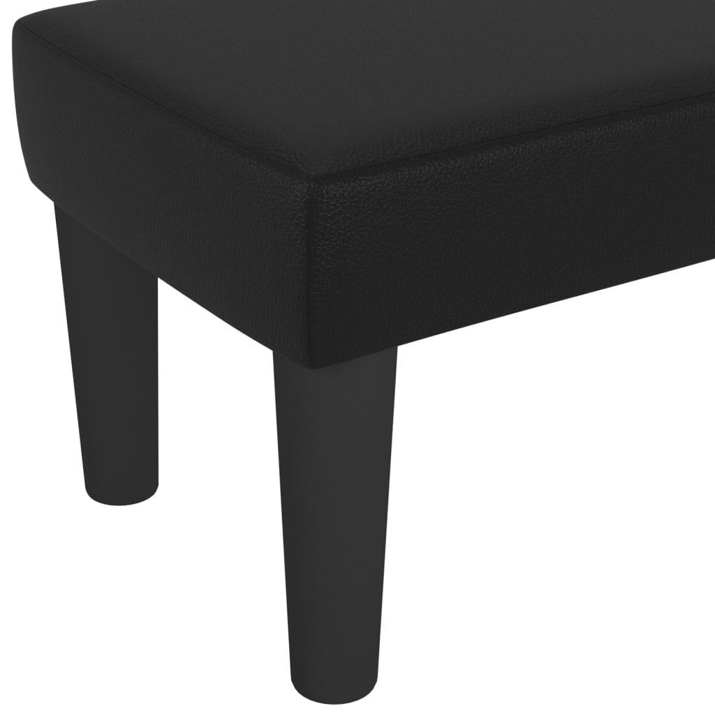 Panca Nera 100x30x30 cm in Similpelle - homemem39