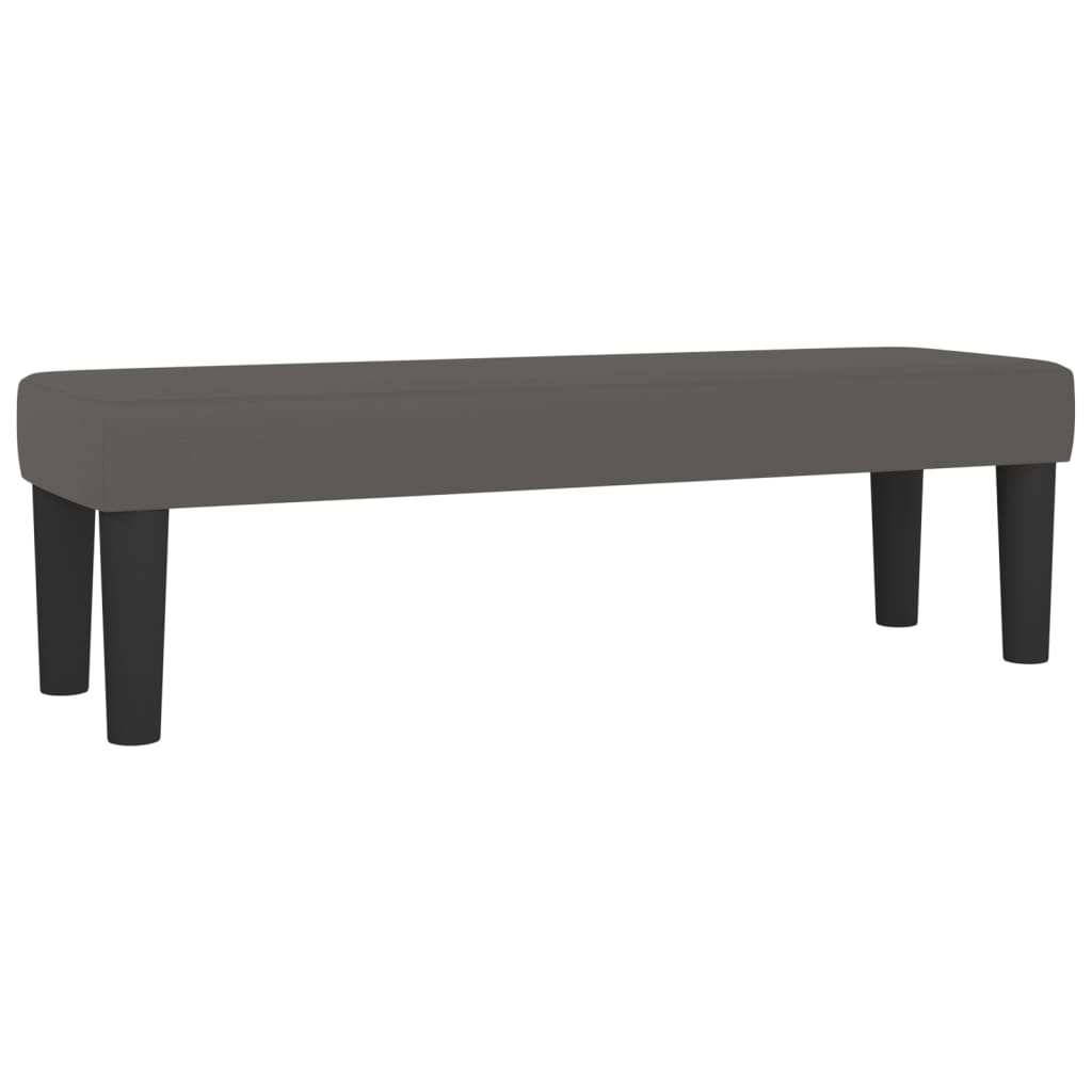 Panca Grigia 100x30x30 cm in Similpelle - homemem39
