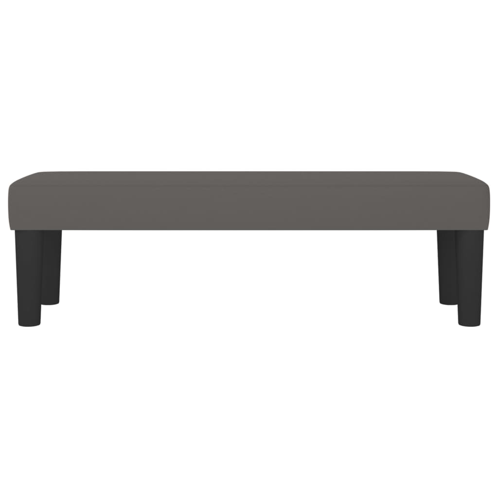 Panca Grigia 100x30x30 cm in Similpelle - homemem39