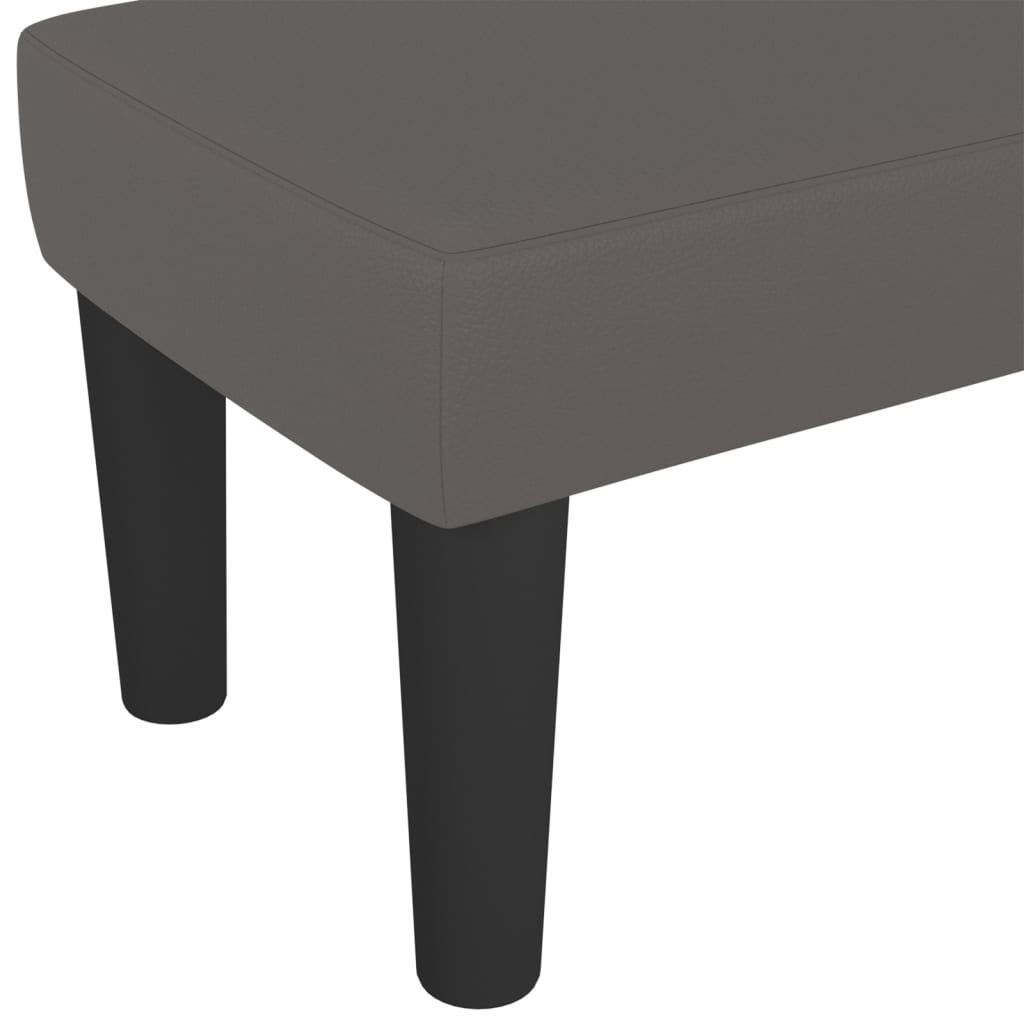Panca Grigia 100x30x30 cm in Similpelle - homemem39