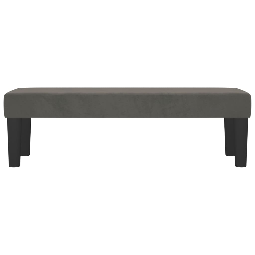 Panca Grigio Scuro 100x30x30 cm in Velluto - homemem39