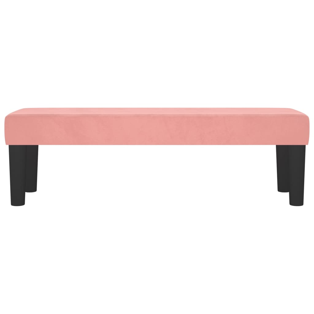 Panca Rosa 100x30x30 cm in Velluto - homemem39