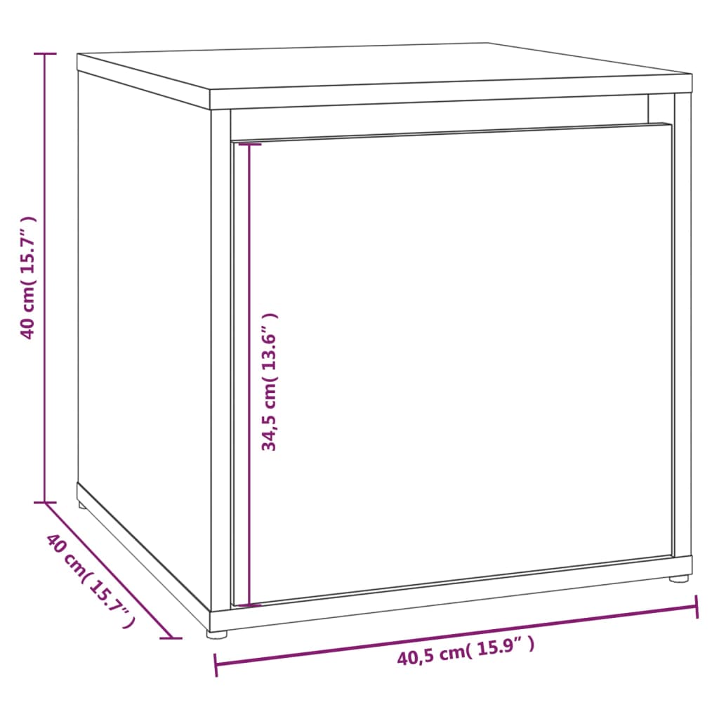 Set di Mobili da Corridoio Grigio Sonoma in Legno Multistrato | homemem39