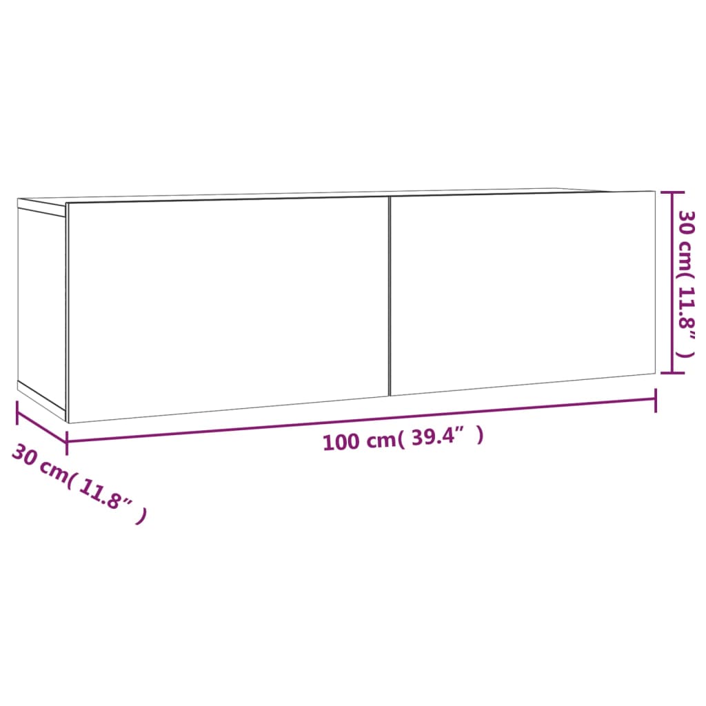Set Mobili Porta TV 2 pz Grigio Sonoma in Legno Multistrato | homemem39