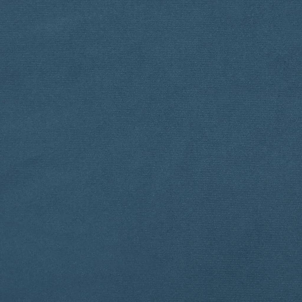 Materasso a Molle Blu Scuro 90x200x20 cm in Velluto - homemem39
