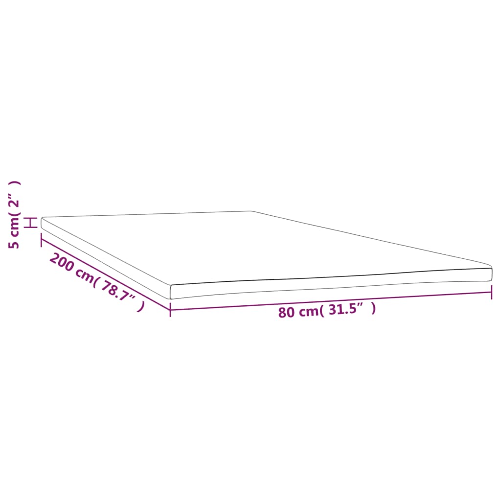 Coprimaterasso 80x200x5 cm - homemem39
