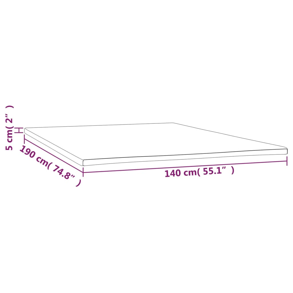 Coprimaterasso 140x190x5 cm - homemem39