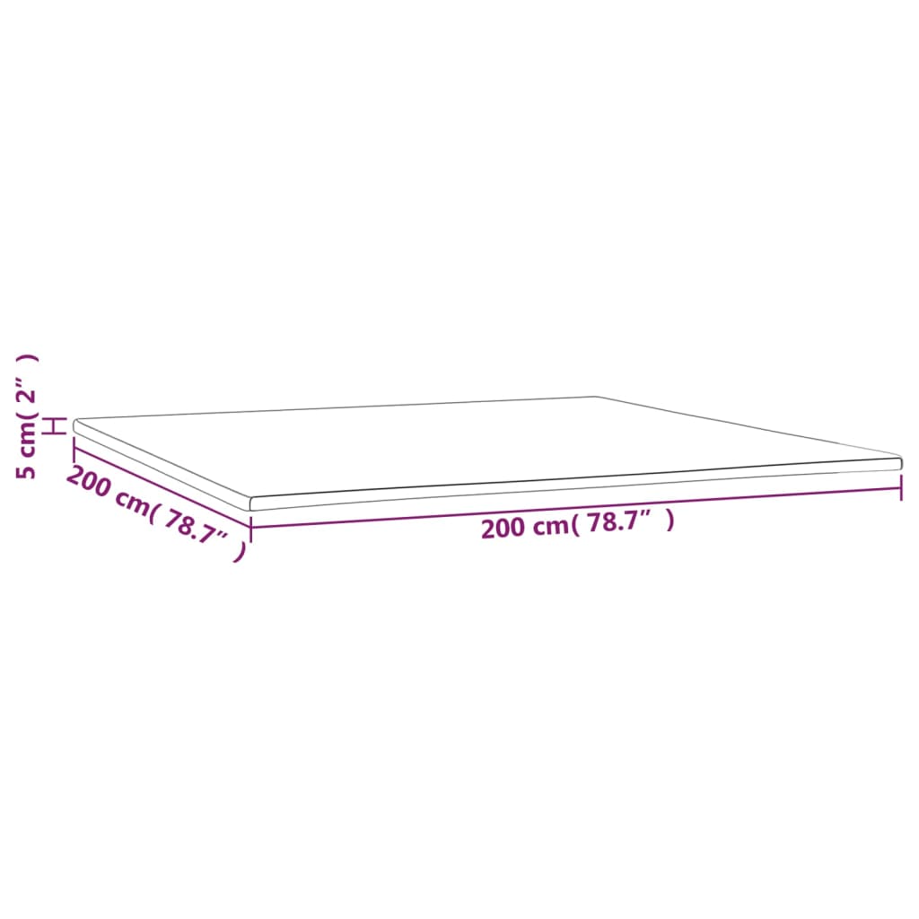 Coprimaterasso 200x200x5 cm | homemem39