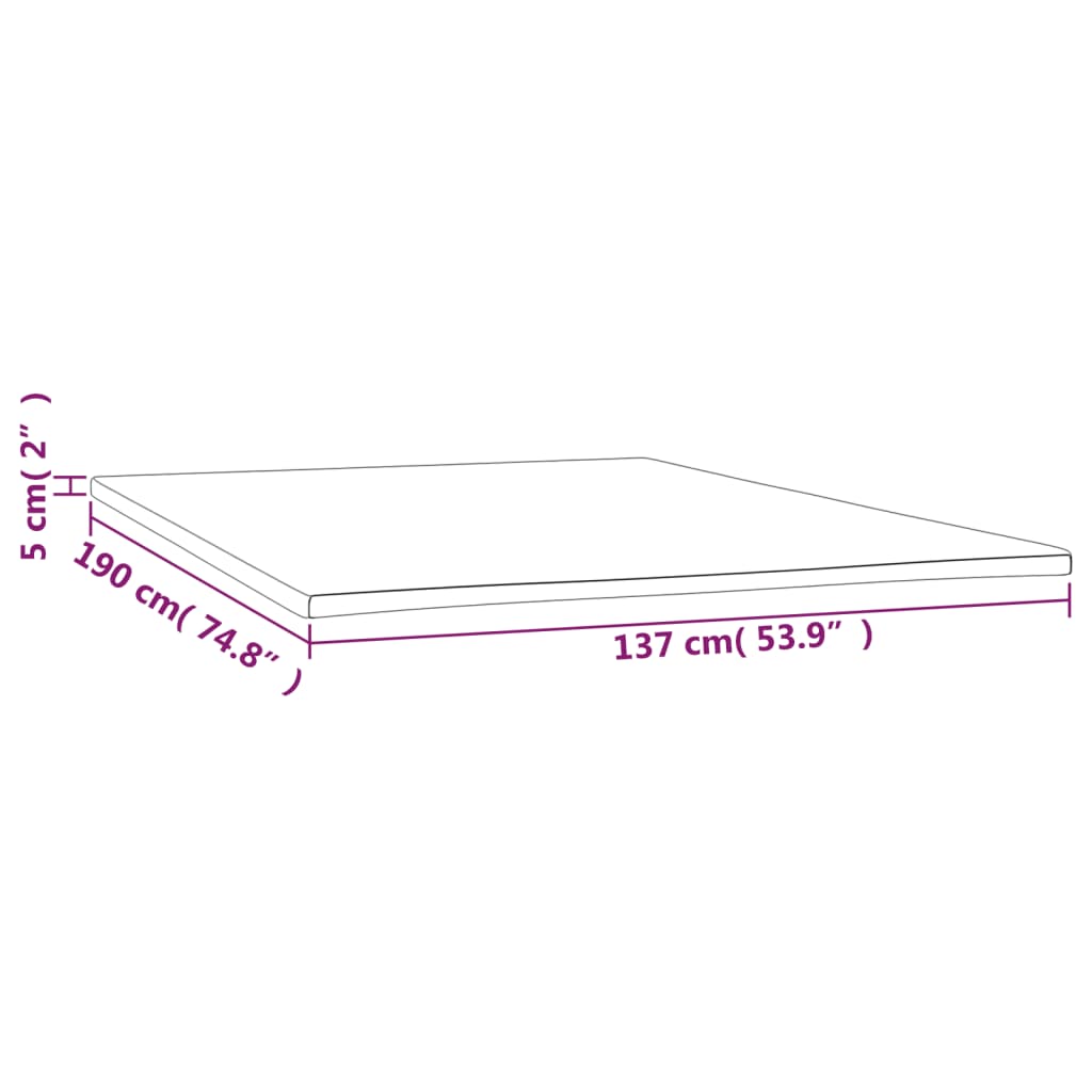 Coprimaterasso 137x190x5 cm Full | homemem39