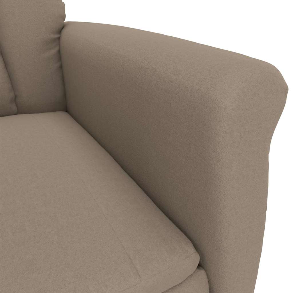 Poltrona reclinabile taupe Talpa 70.5 x 96.5 x 95 cm Poliestere
