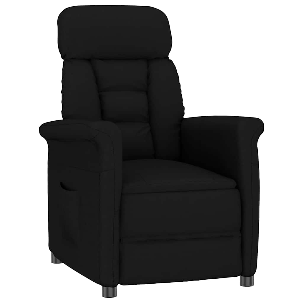 Poltrona Relax Nera Nero 70.5 x 96.5 x 95 cm Pelle sintetica