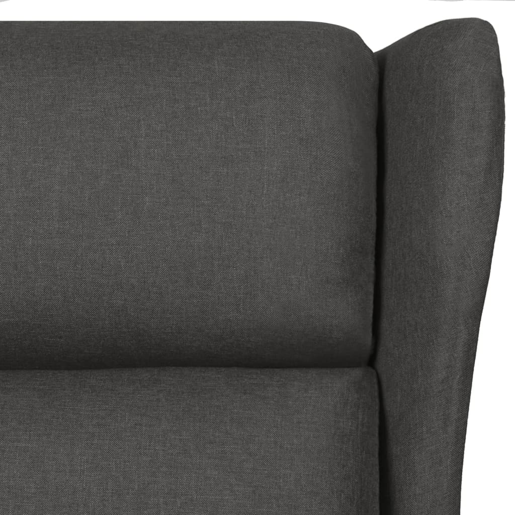 Poltrona Massaggiante Grigio Scuro in Tessuto