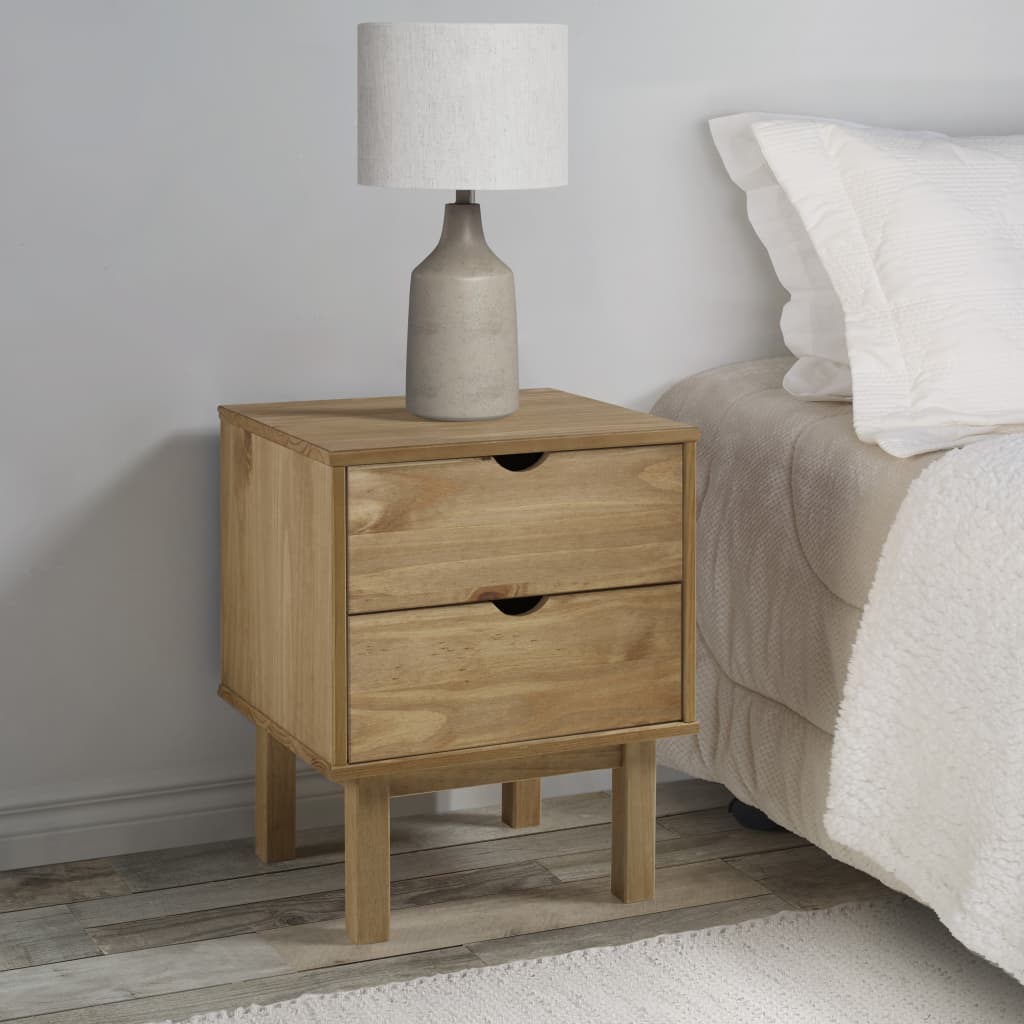 OTTA bedside table 45x39x57 cm in solid pine wood