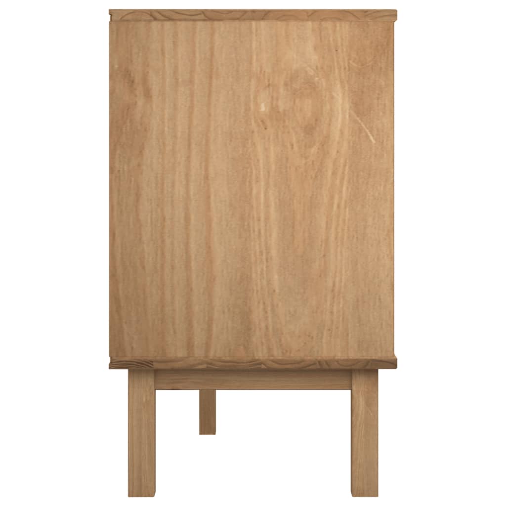 Cassettiera OTTA Marrone e Bianco 111x43x73,5 cm Legno di Pino - homemem39