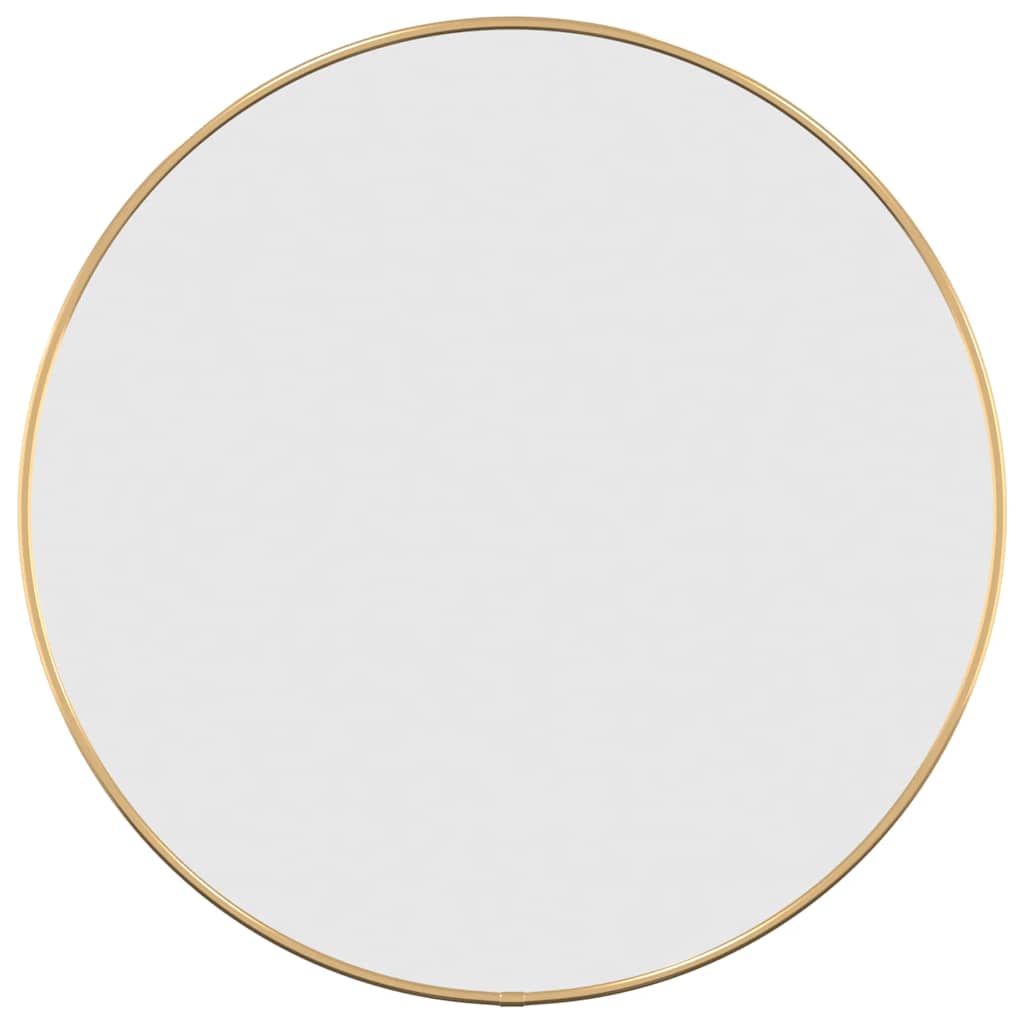 Specchio da Parete Dorato Ø 50 cm Rotondo - homemem39