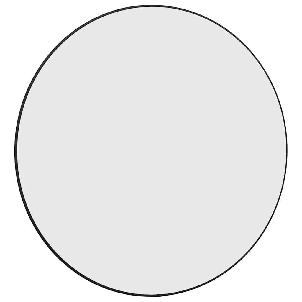 Specchio da Parete Nero Ø 60 cm Rotondo - homemem39