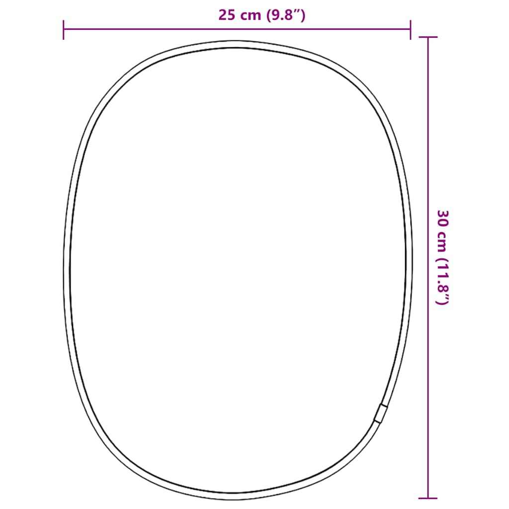 Specchio da Parete Dorato 30x25 cm | homemem39