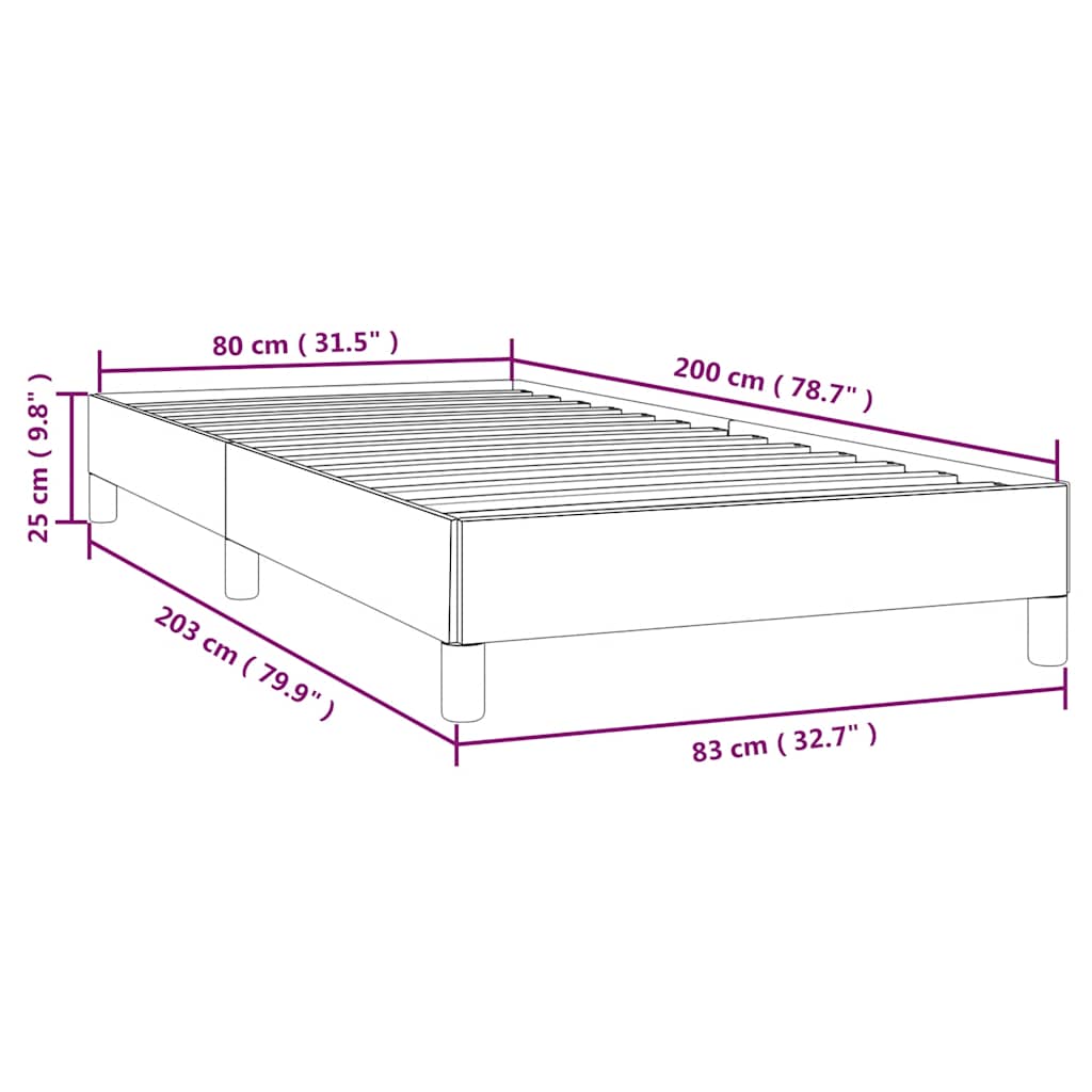 Giroletto senza Materasso Verde Scuro 80x200 cm in Velluto | homemem39