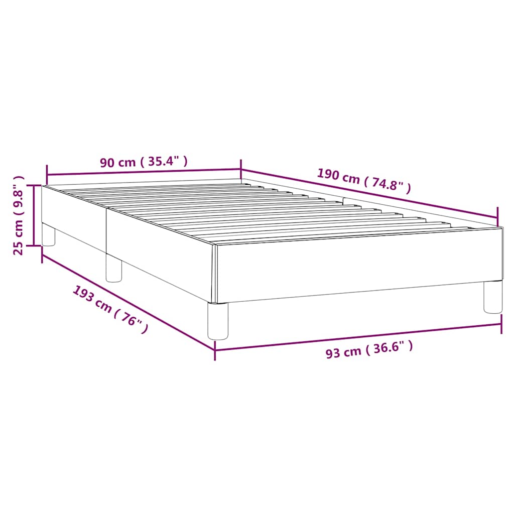 Giroletto senza Materasso Verde Scuro 90x190 cm in Velluto | homemem39
