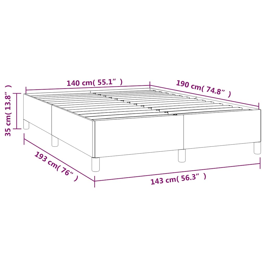 Giroletto senza Materasso Verde Scuro 140x190 cm in Velluto | homemem39