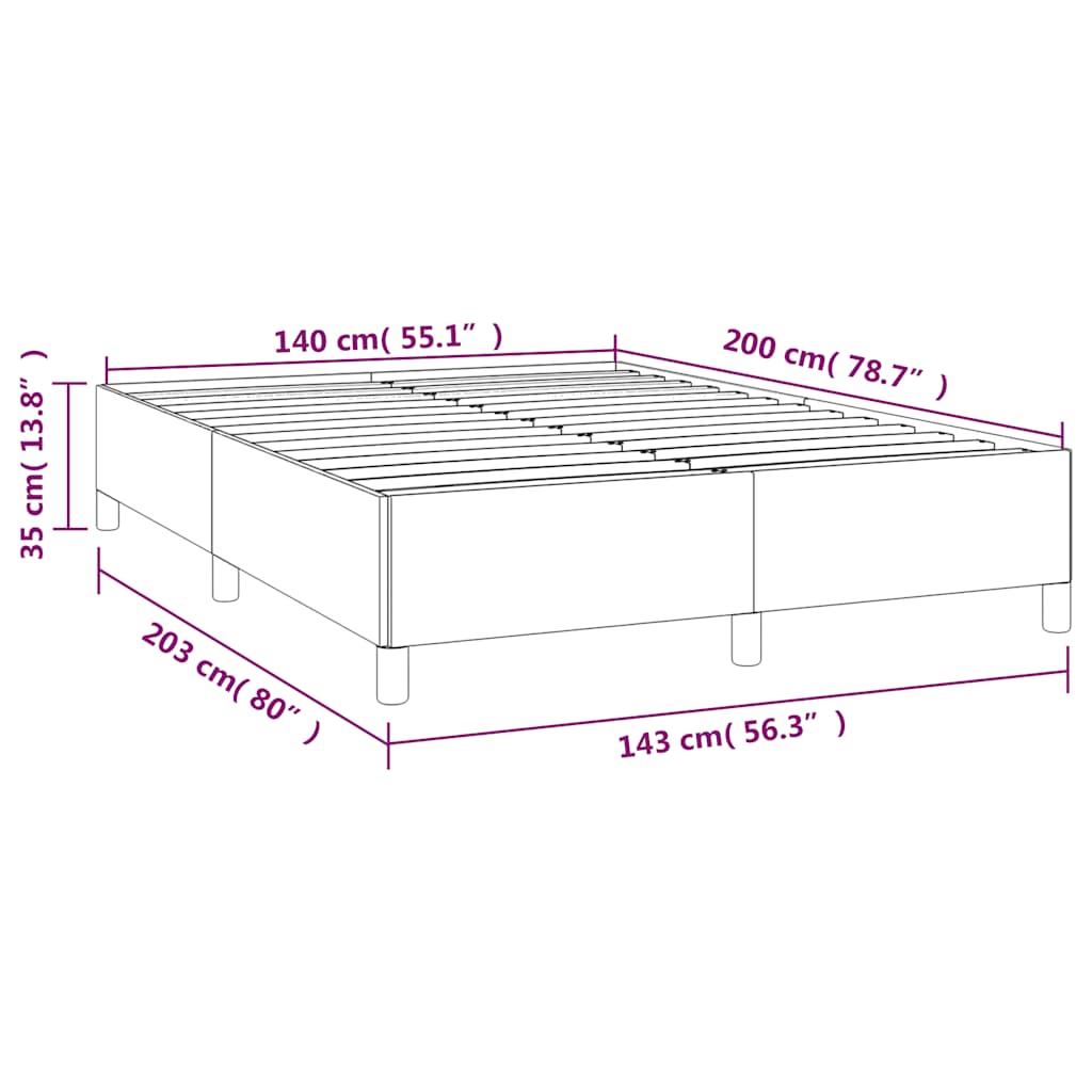 Giroletto senza Materasso Verde Scuro 140x200 cm in Velluto | homemem39
