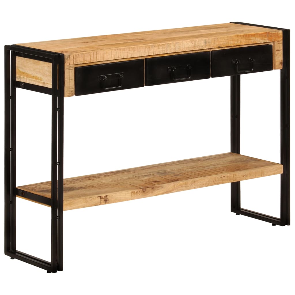 Tavolo Consolle 110x30x76 cm in Legno Massello di Mango - homemem39