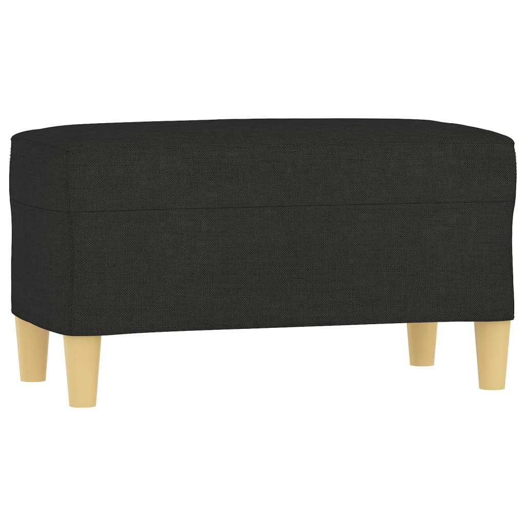 Panca Nero 70x35x41 cm in Tessuto - homemem39