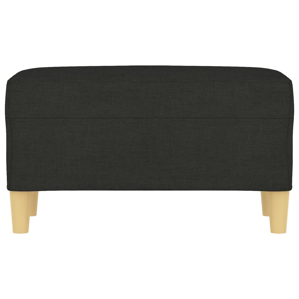 Panca Nero 70x35x41 cm in Tessuto - homemem39