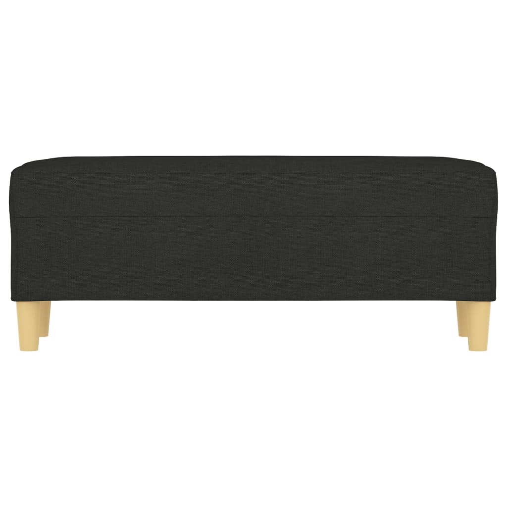 Panca Nera 100x35x41 cm in Tessuto - homemem39