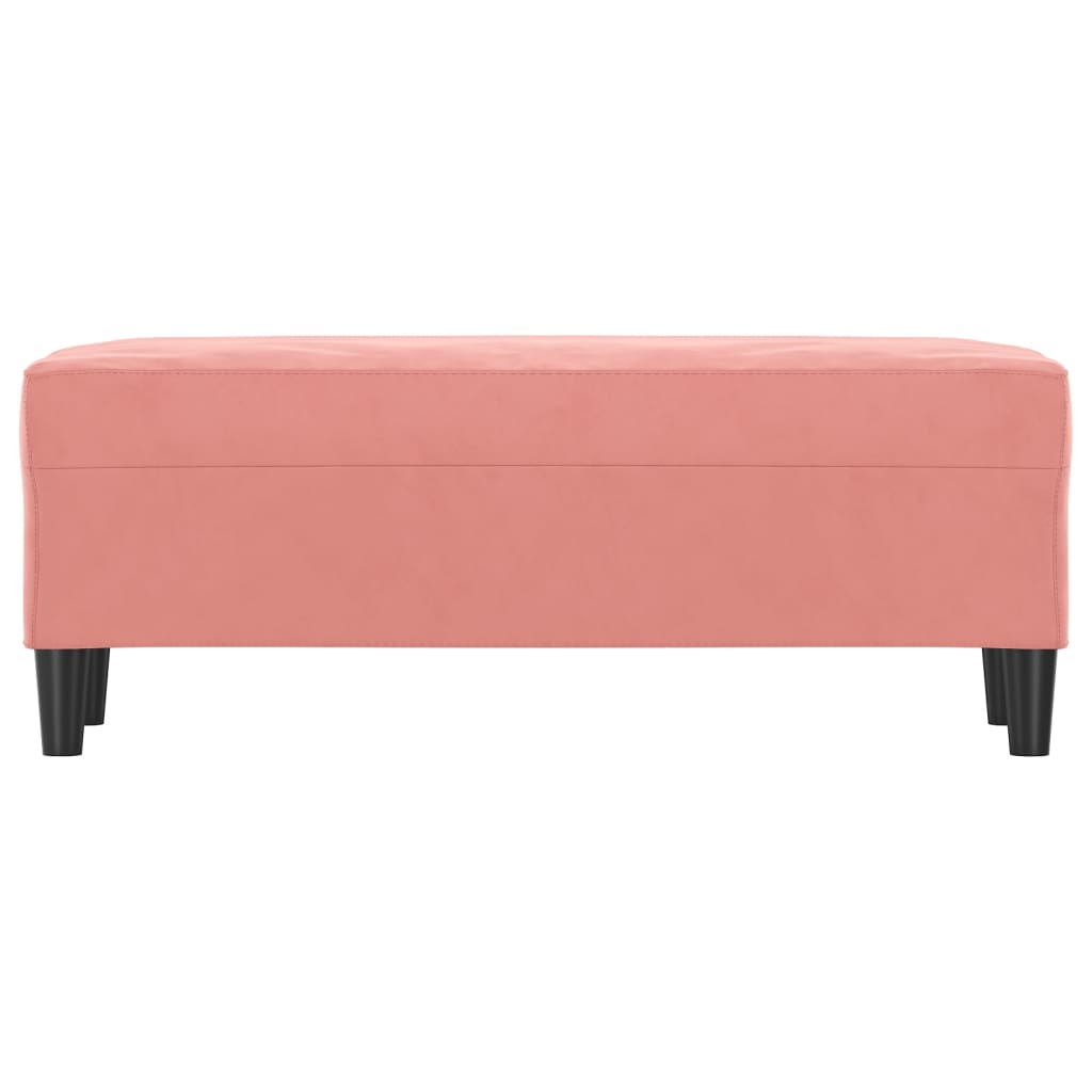 Panca rosa 100x35x41 cm in Velluto - homemem39