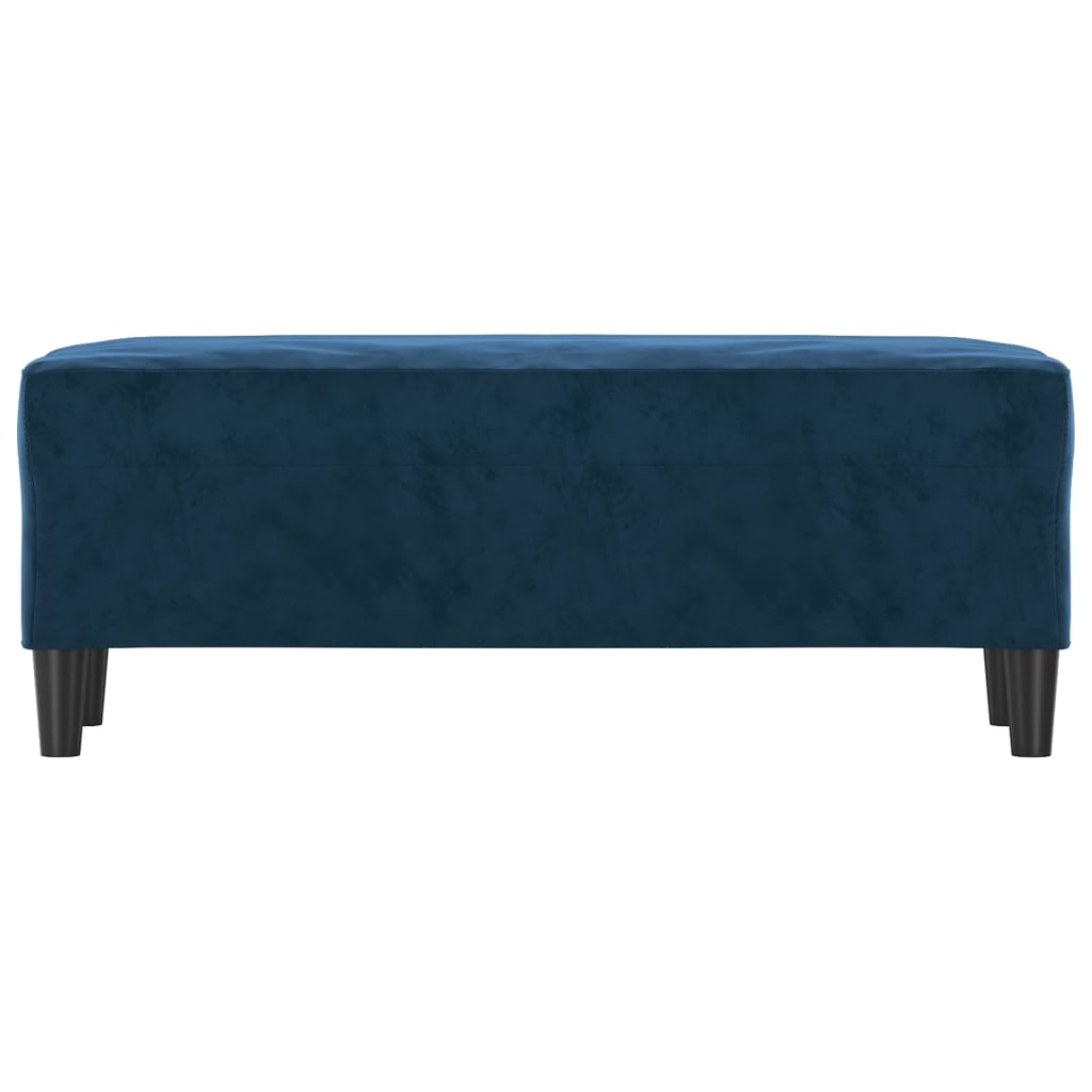 Panca Blu 100x35x41 cm in Velluto - homemem39
