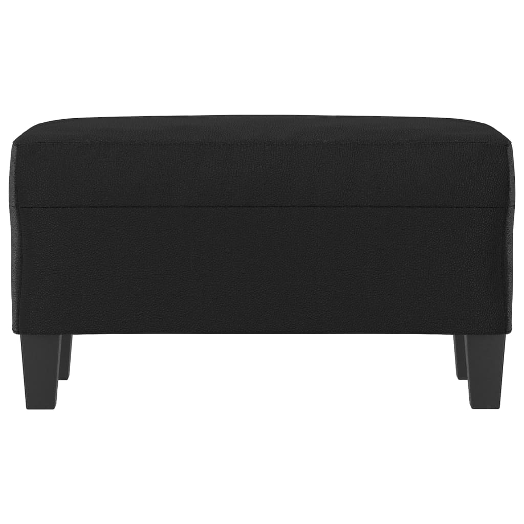 Panca Nera 70x35x41 cm in Similpelle - homemem39