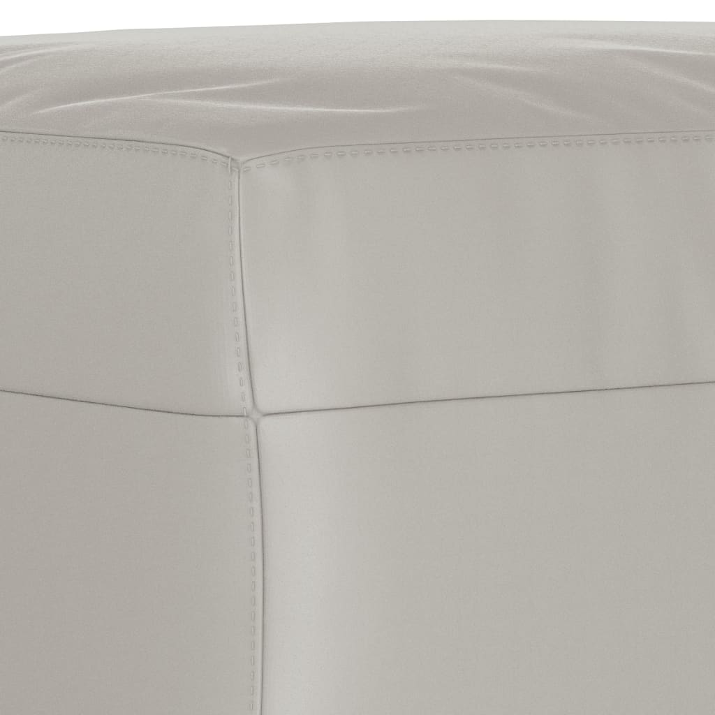 Panca Grigio Chiaro 70x35x41 cm in Microfibra - homemem39