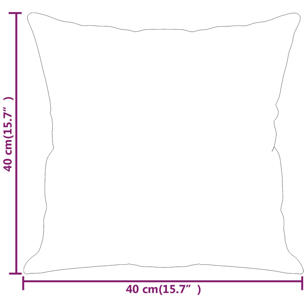 Cuscini Decorativi 2 pz beige 40x40 cm in Tessuto Microfibra | homemem39