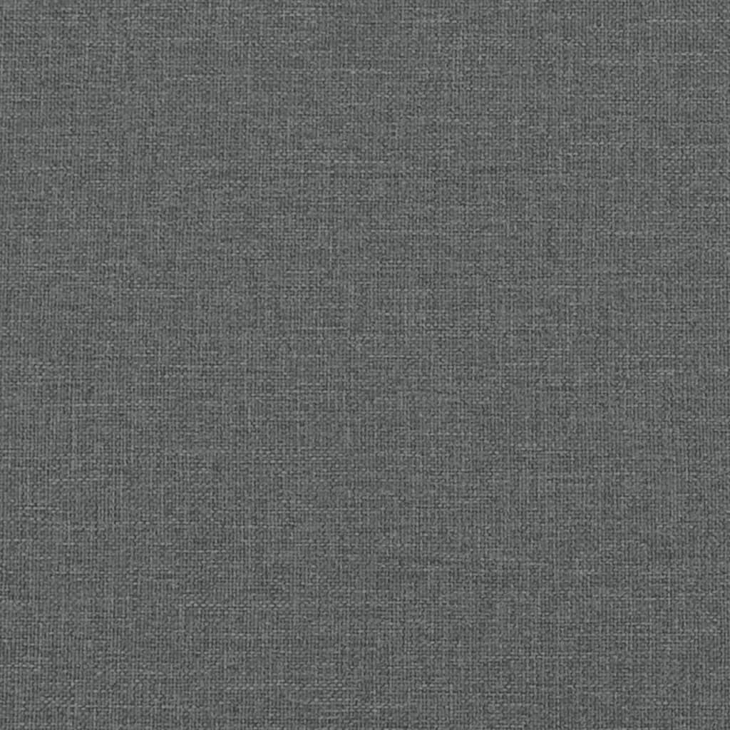 Cuscini Decorativi 2 pz Grigio Scuro Ø15x50 cm in Tessuto