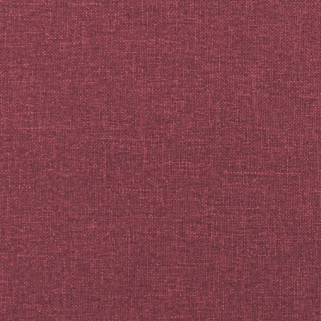Cuscini Decorativi 2 pz Rosso Vino Ø15x50 cm in Tessuto