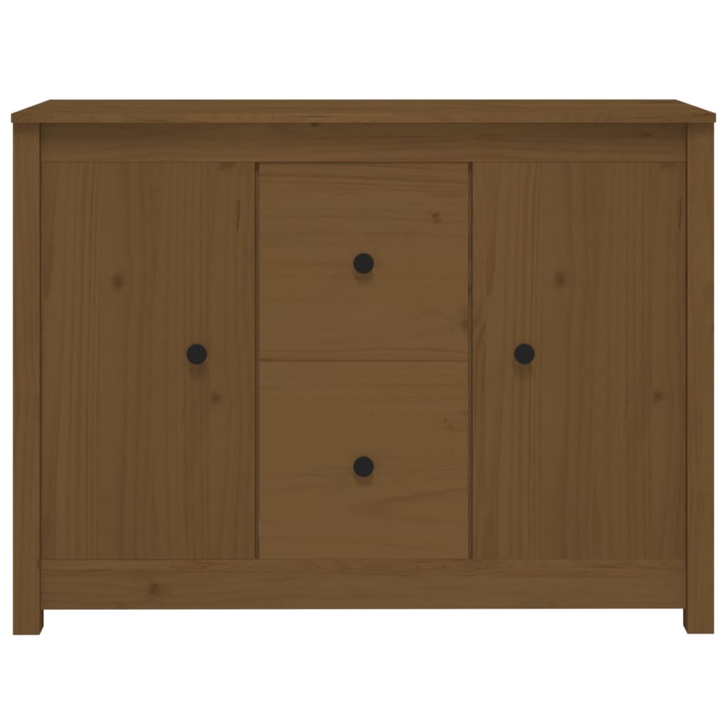 Credenza ambra 100x35x74 cm in Legno Massello di Pino - homemem39