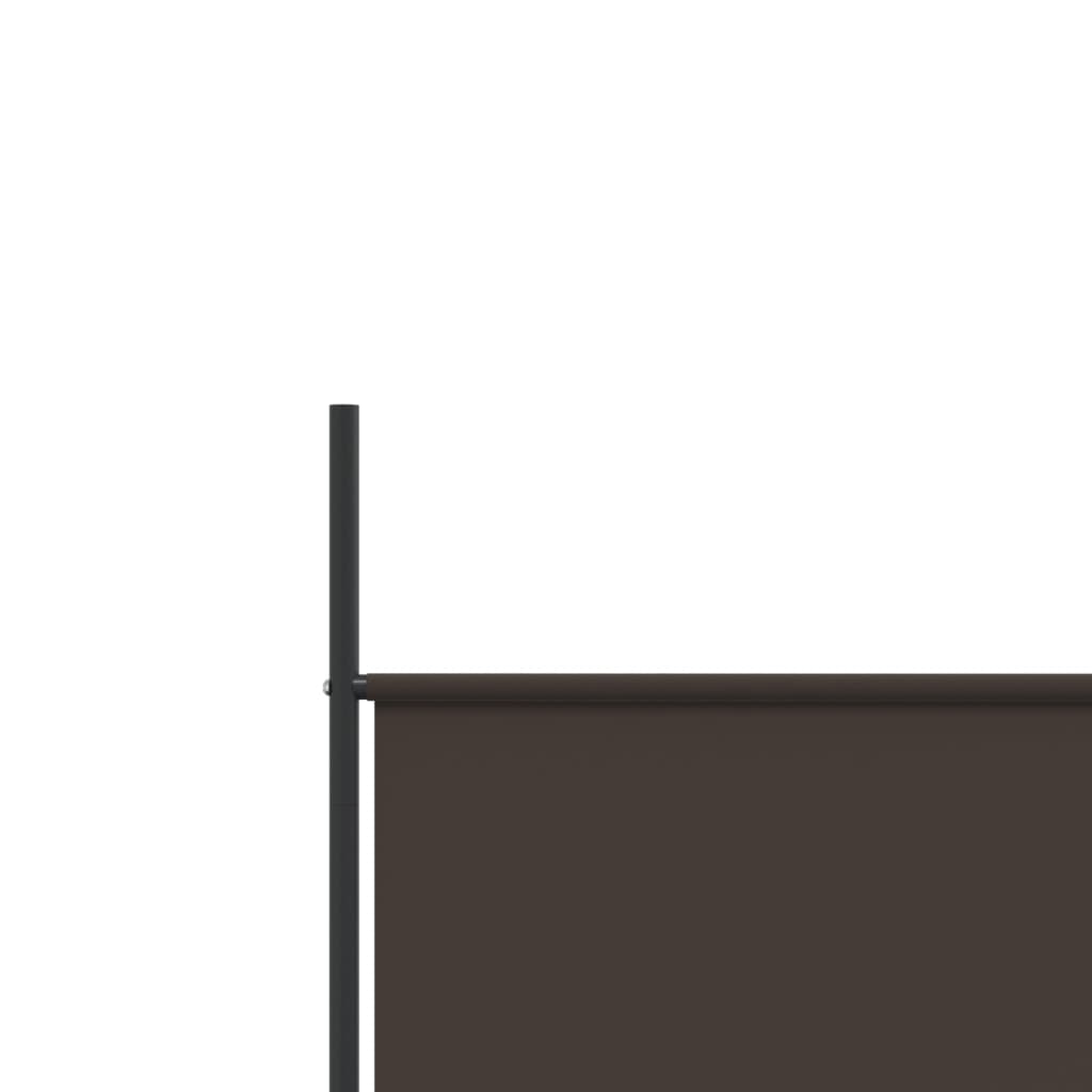 Divisorio a 4 Pannelli Marrone 200x200 cm in Tessuto - homemem39