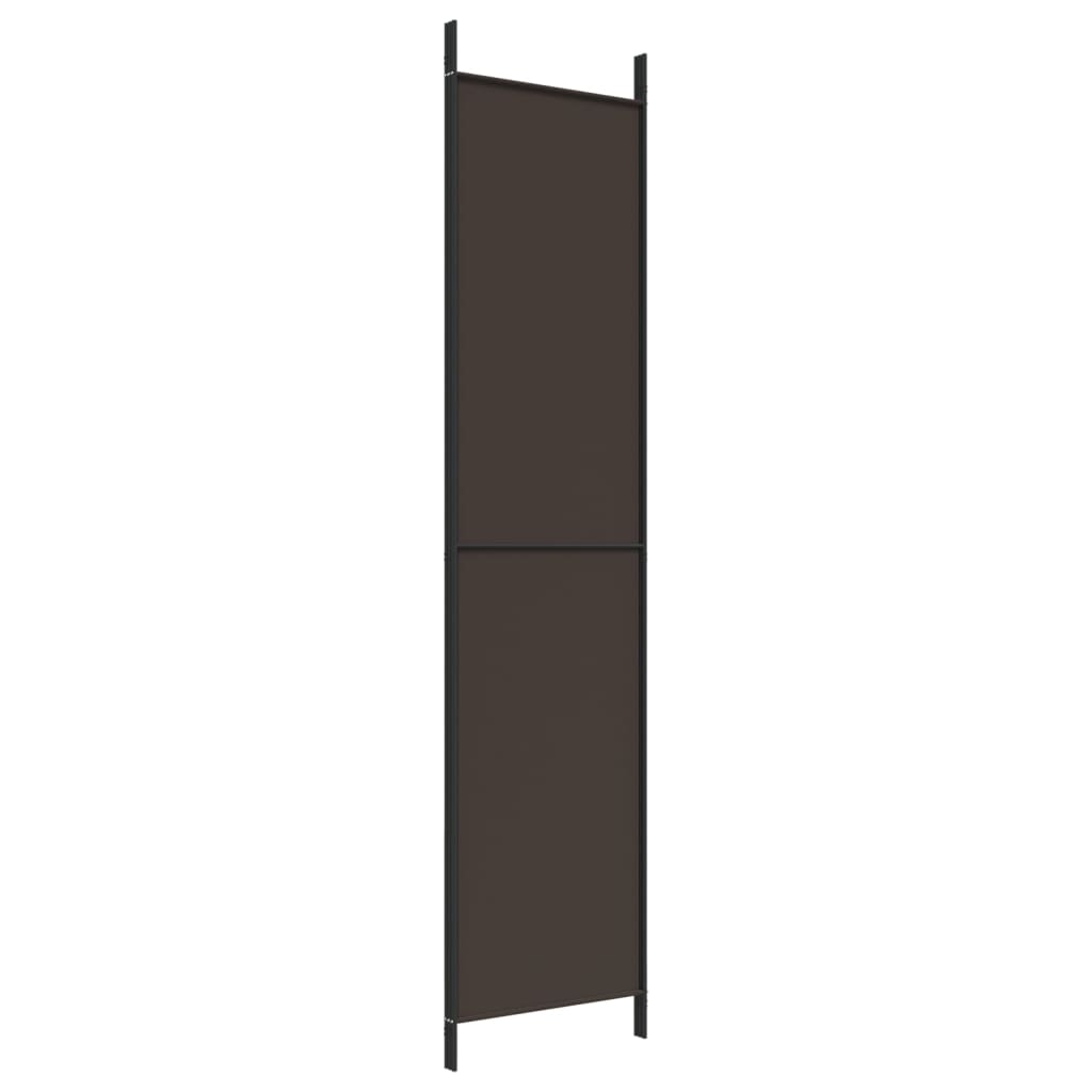Divisorio a 3 Pannelli Marrone 150x220 cm in Tessuto - homemem39