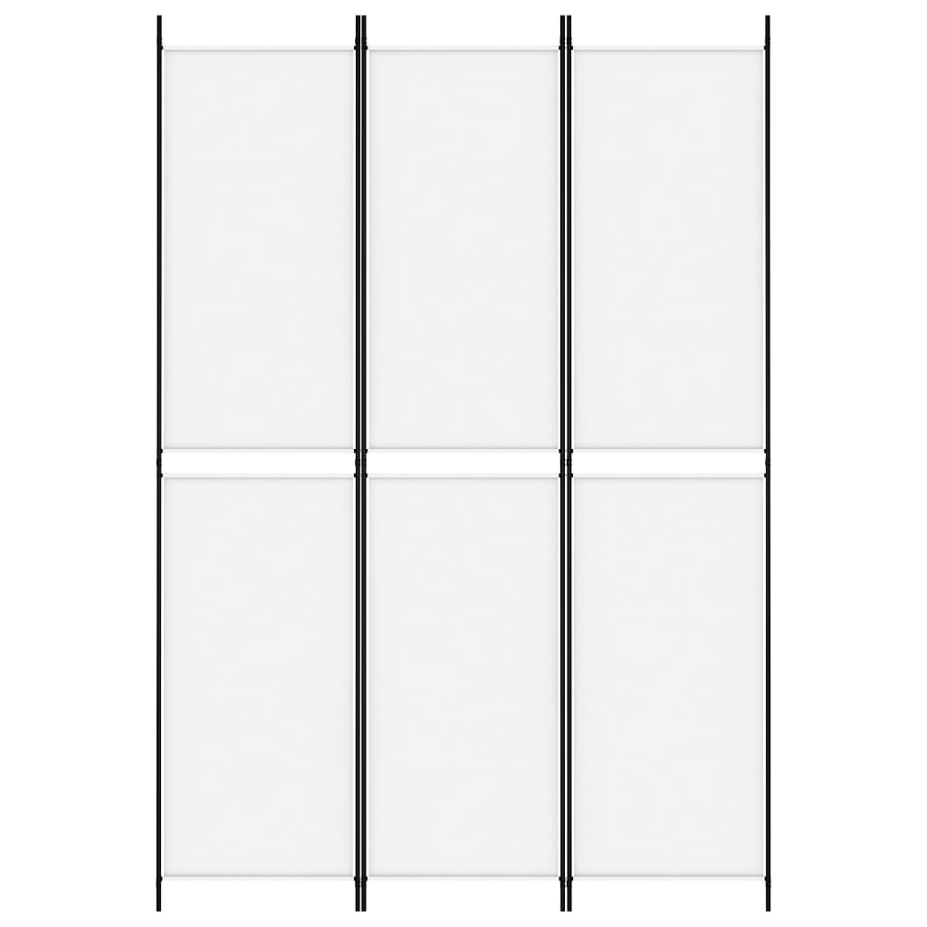 Divisorio a 3 Pannelli bianco 150x220 cm in Tessuto - homemem39