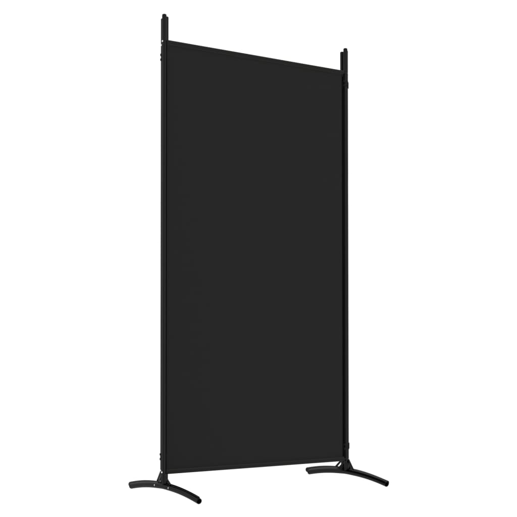 Divisorio a 4 Pannelli Nero 346x180 cm in Tessuto - homemem39