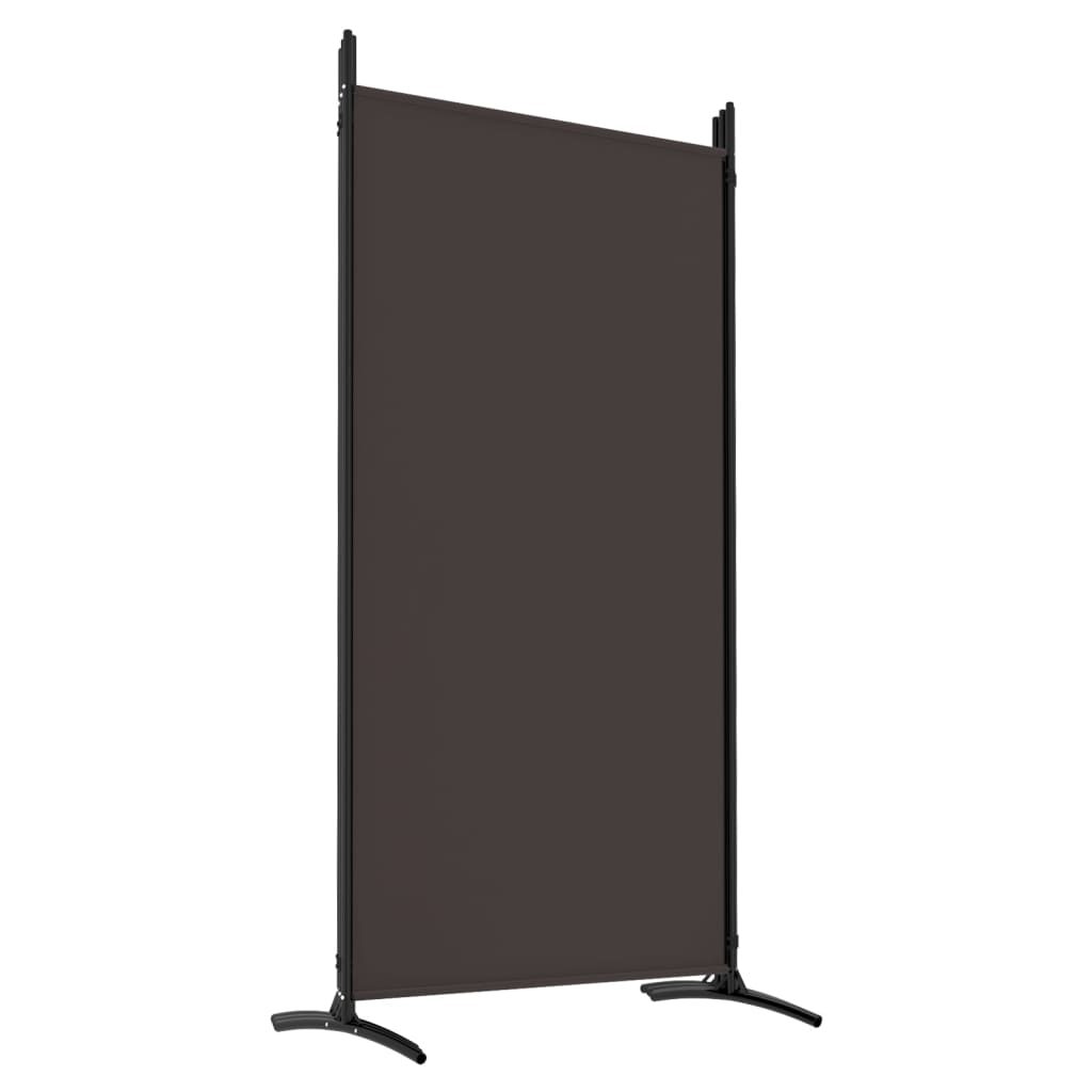 Divisorio a 6 Pannelli Marrone 520x180 cm in Tessuto - homemem39