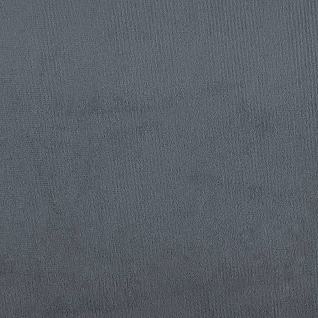 Sedia da Ufficio Massaggio Reclinabile Grigio Scuro in Velluto